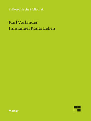 cover image of Immanuel Kants Leben